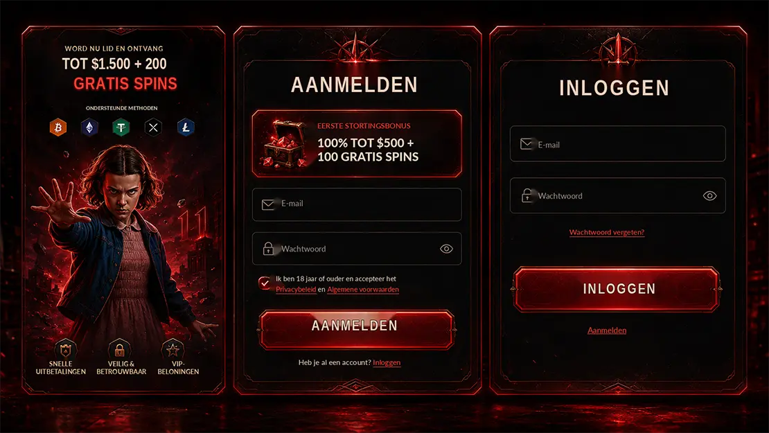 Registreren en inloggen bij Netflix Casino